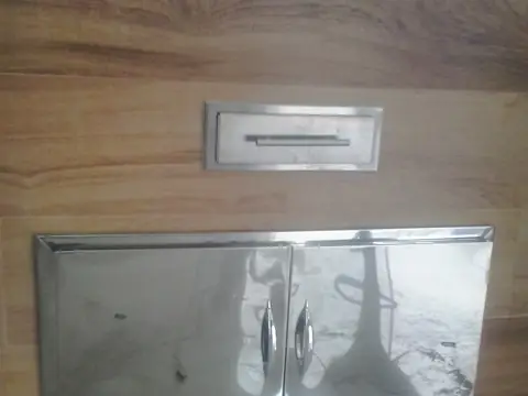 Revestimento de churrasqueira em inox feito pela Coifas MM – foto 2