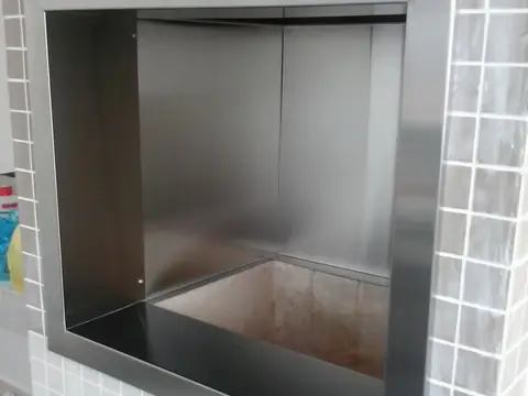 Revestimento de churrasqueira em inox feito pela Coifas MM – foto 8