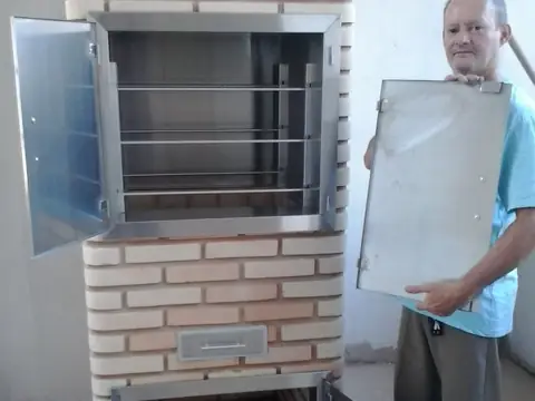 Revestimento de churrasqueira em inox feito pela Coifas MM – foto 23